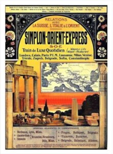 Locandina che pubblicizza l'Orient Express