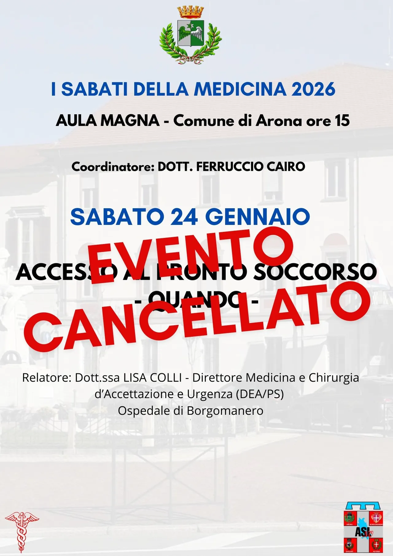 Locandina evento cancellato