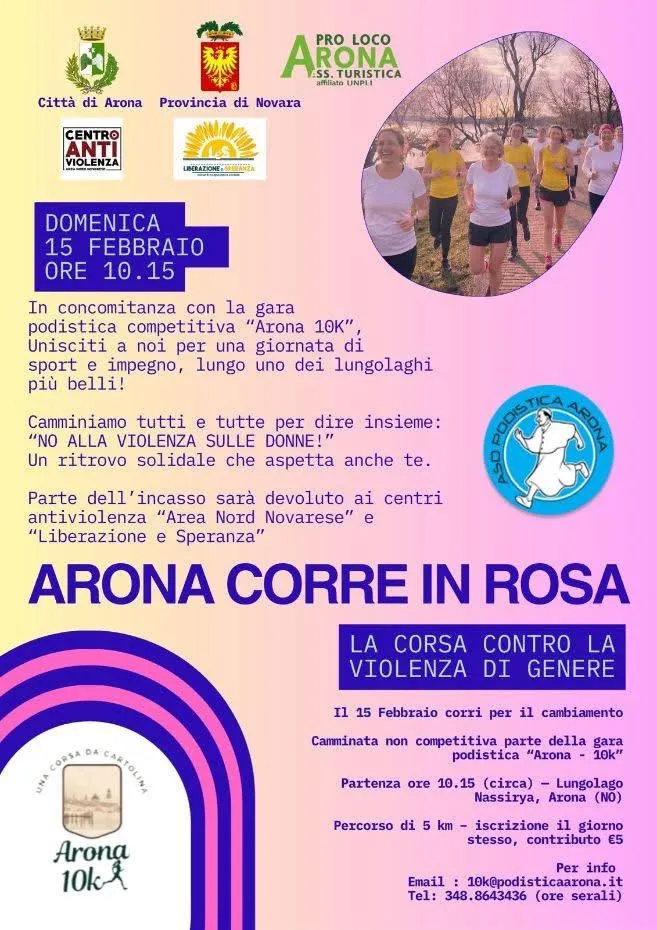Arona Corre in Rosa