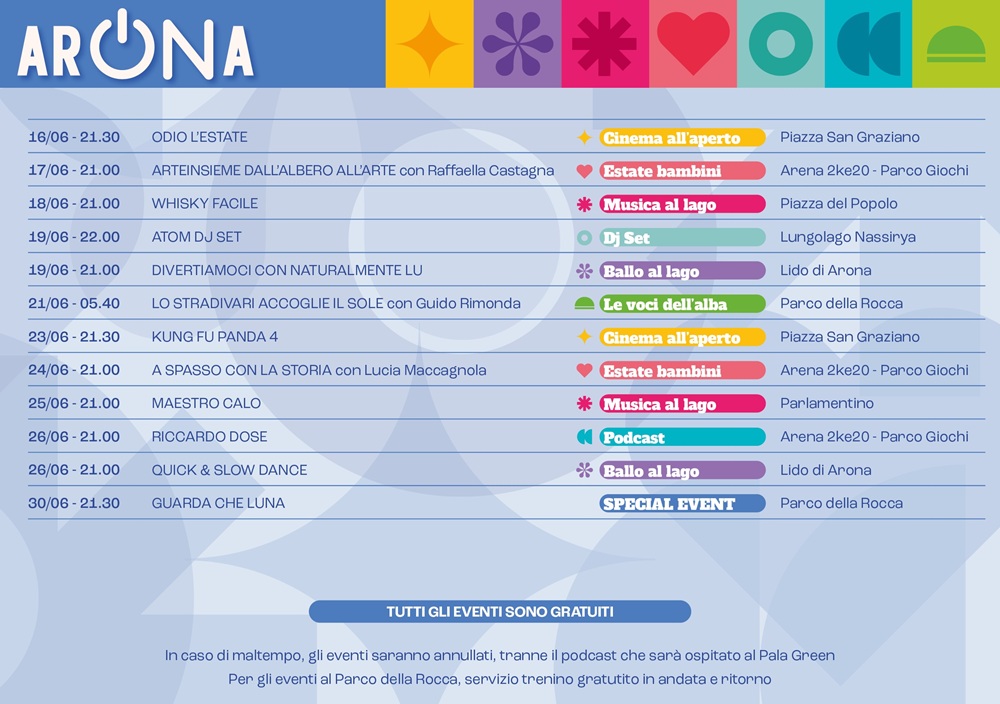 Locandina eventi