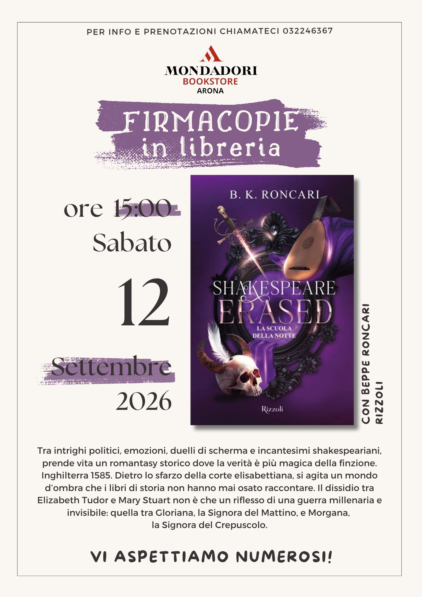 Locandina evento