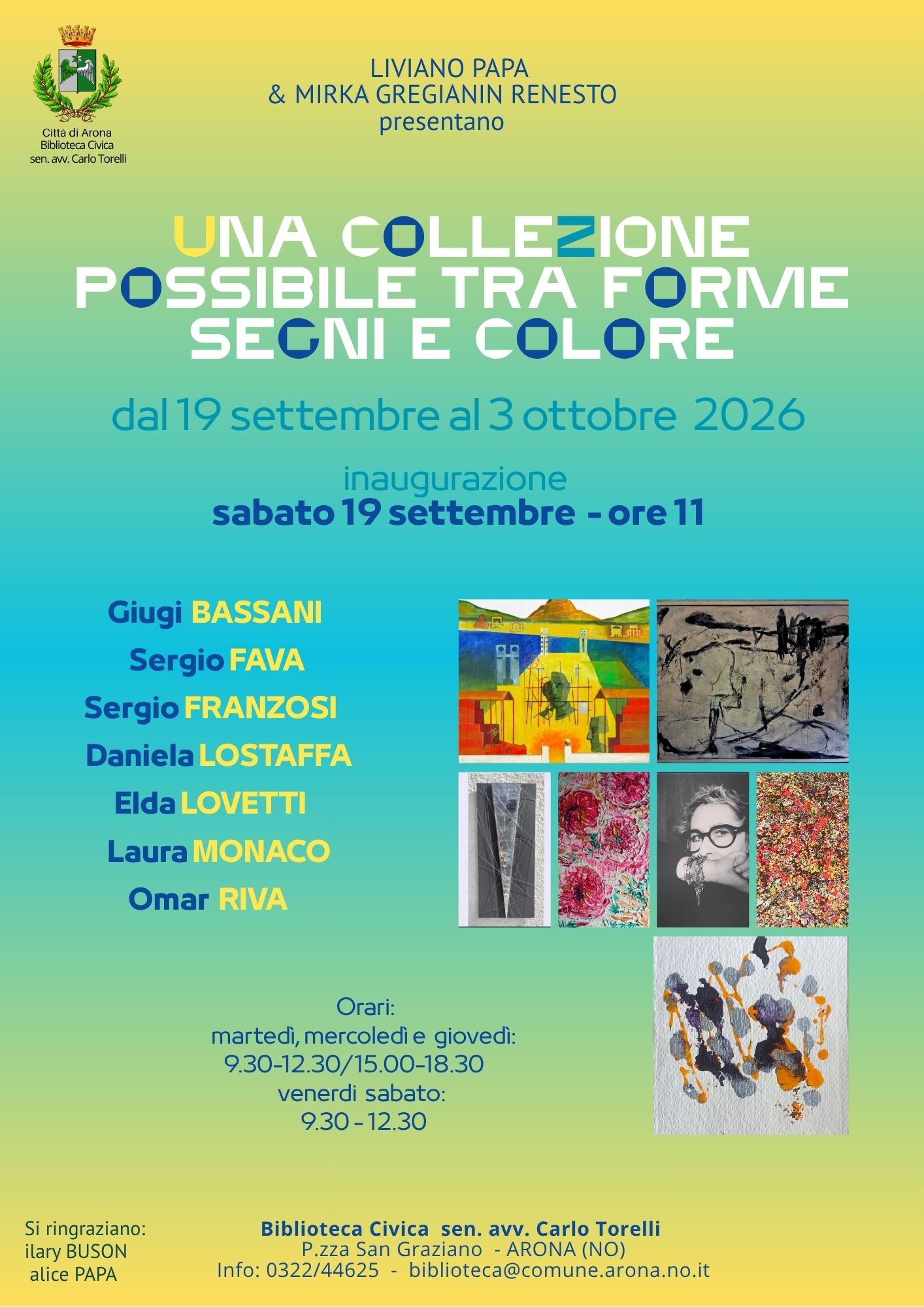 Una collezione possibile tra forme segni e colori