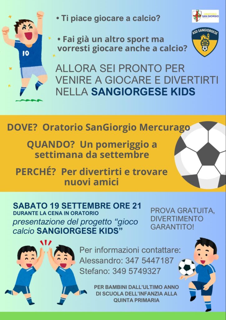 Presentazione Sangiorgese Kids