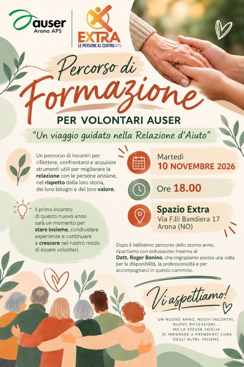 Percorso di formazione per volontari AUSER