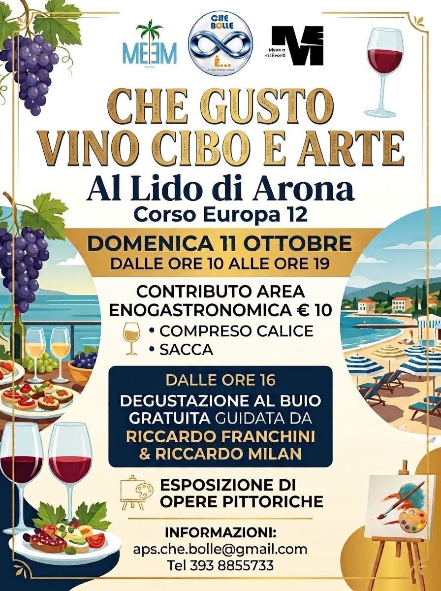Che gusto! Vino Cibo e Arte