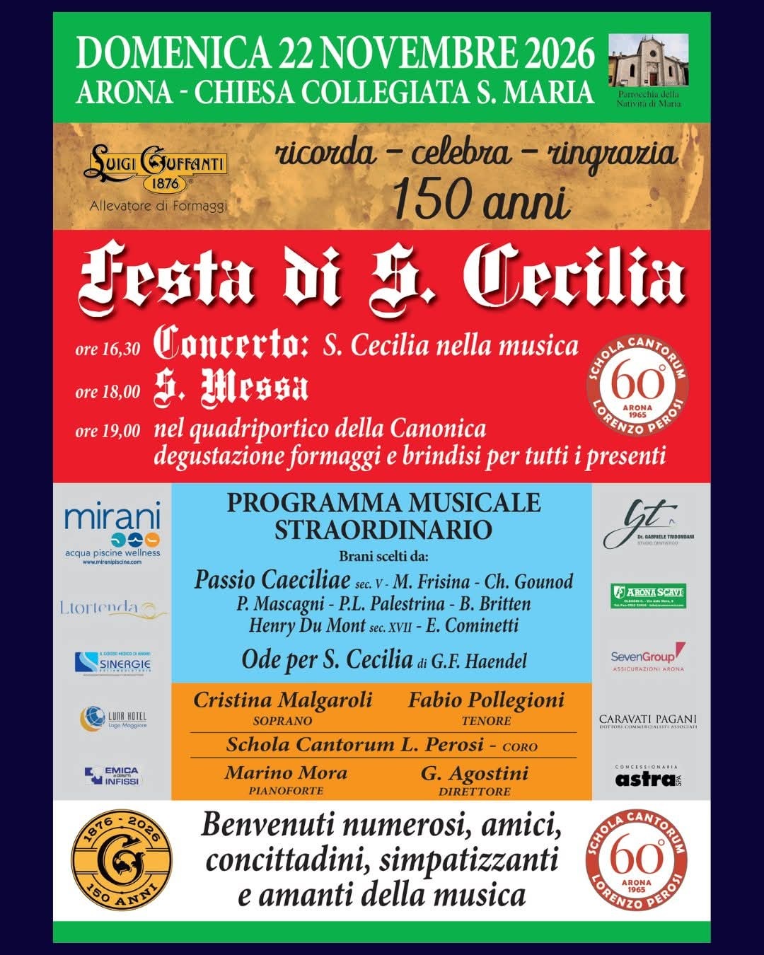 150 anni Luigi Guffanti 1876 - Festa di S. Cecilia