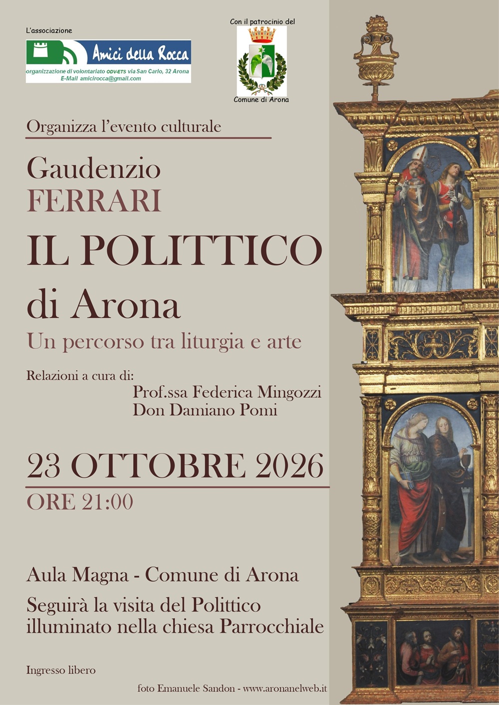 Gaudenzio Ferrari: il Polittico di Arona