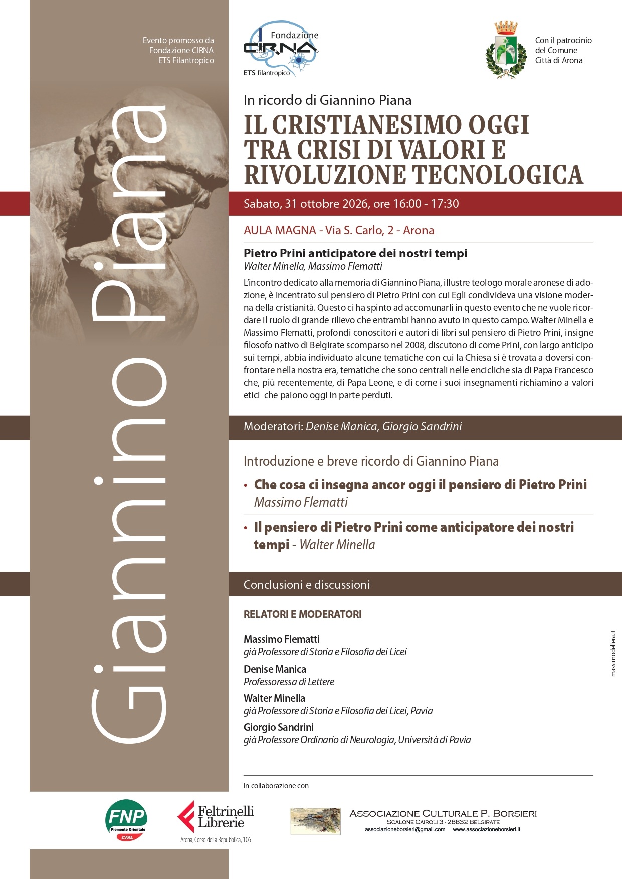Il Cristianesimo oggi tra crisi di valori e rivoluzione tecnologica